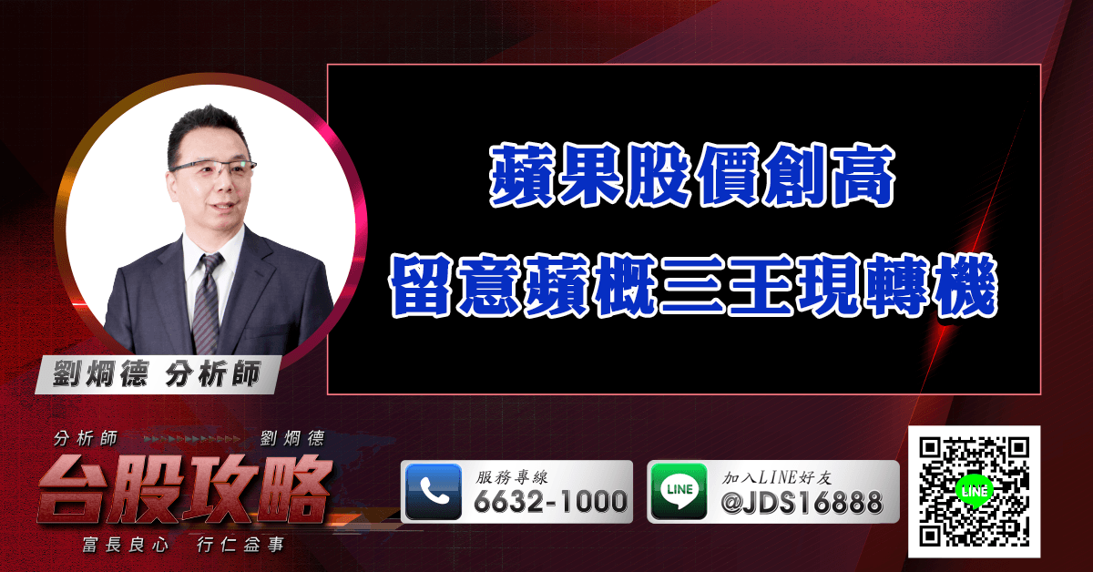 蘋果股價創高 留意蘋概三王現轉機 (圖)